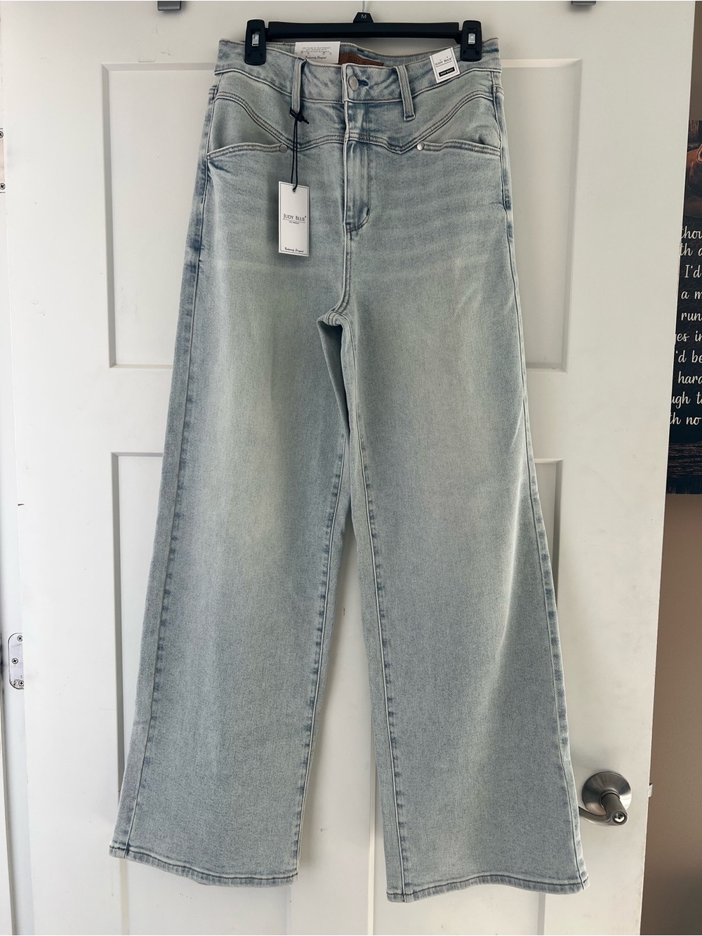 Judy Blue Light Wash Wide Leg Jeans